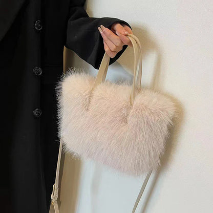 LuxeFur Bucket Tote