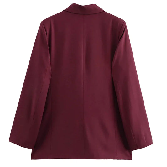 Burgundy Elegance Blaze Jacket