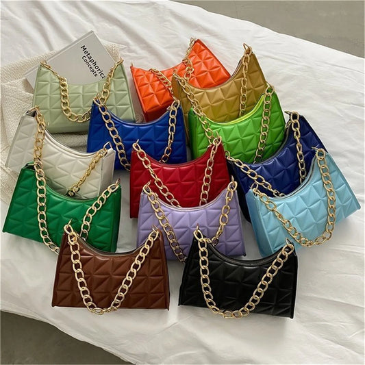 Elegant Chain Shopper Shoulder Bag