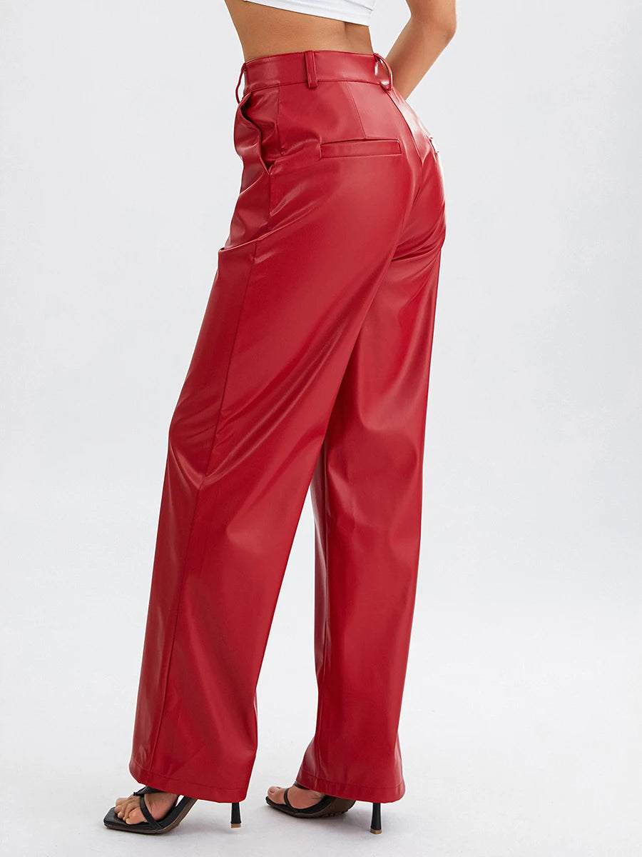 Effortless Elegance Leather Pants