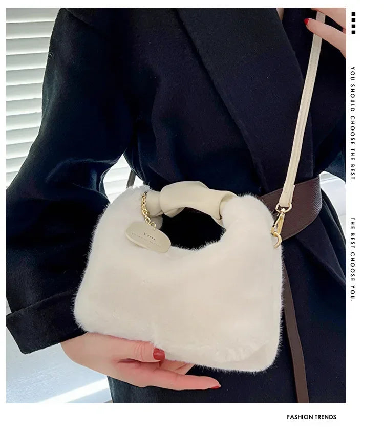 Faux fur plush Handbag