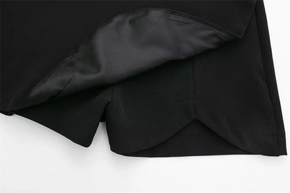 High-Waist Asymmetric Skort