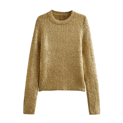 Women's Sequined Knit Top