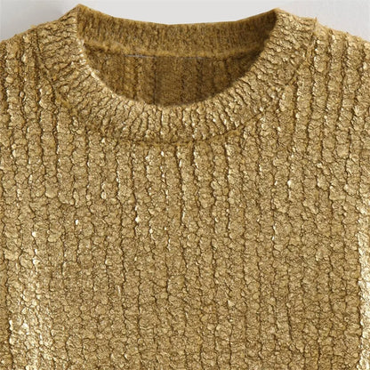 Women's Sequined Knit Top