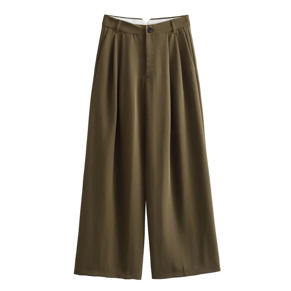 Women's Chic Two Piece Wide Leg Pant  & Top Set