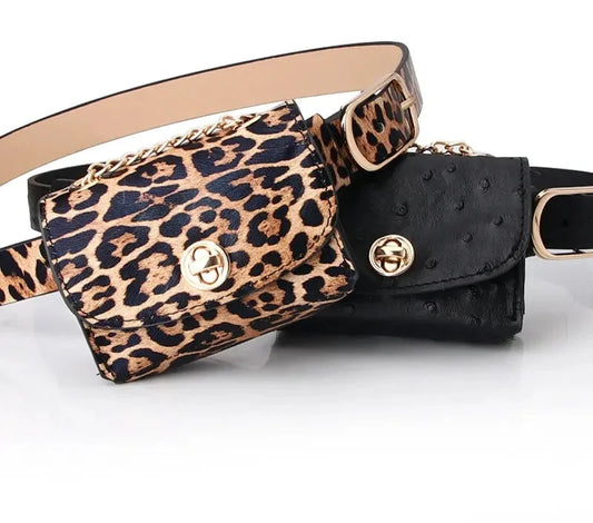 Elegant Leopard Waist Bag