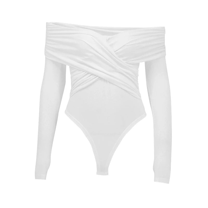 Backless Corset Bodysuit - White