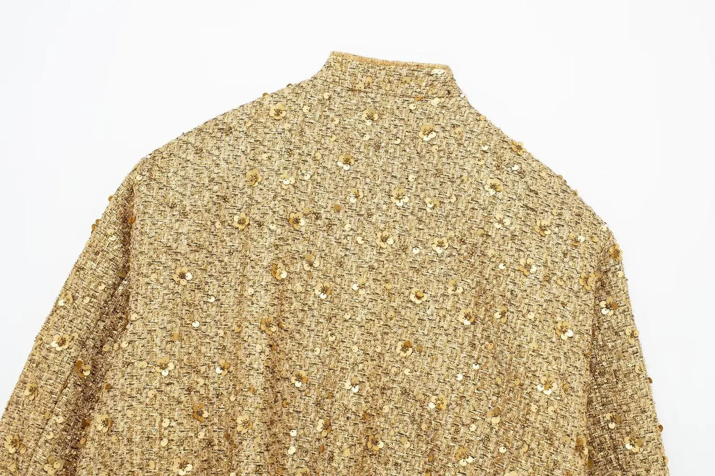 Luxe Shimmer Bomber Jacket