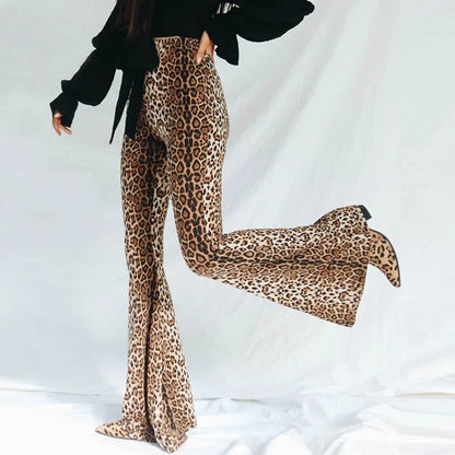 Fierce & Free Casual Leopard Print Trousers