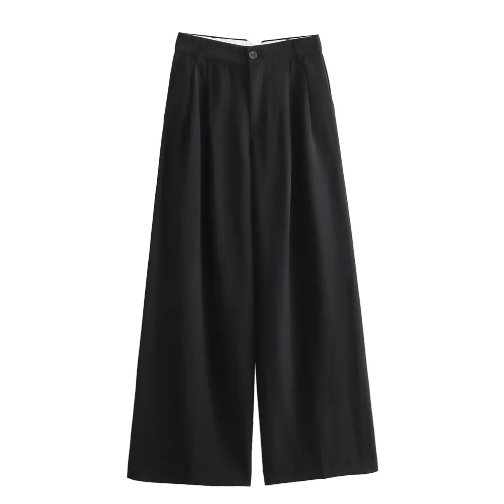 Women's Chic Two Piece Wide Leg Pant  & Top Set