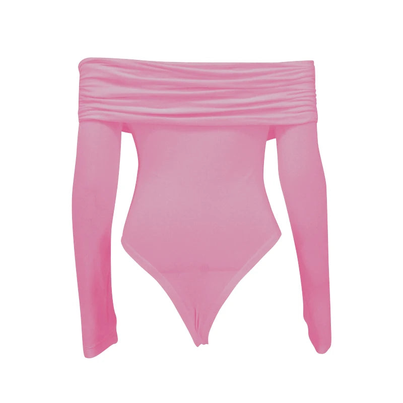 Backless Corset Bodysuit - Pink