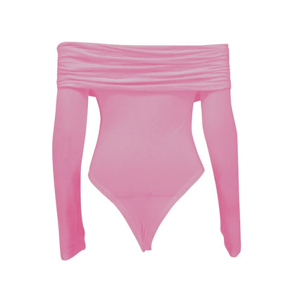 Backless Corset Bodysuit - Pink