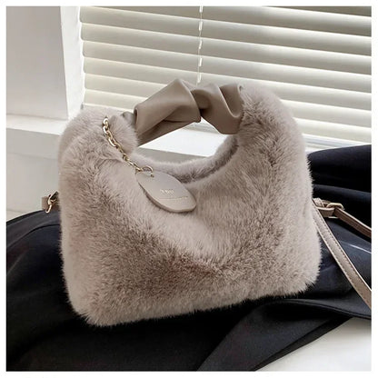 Faux fur plush Handbag