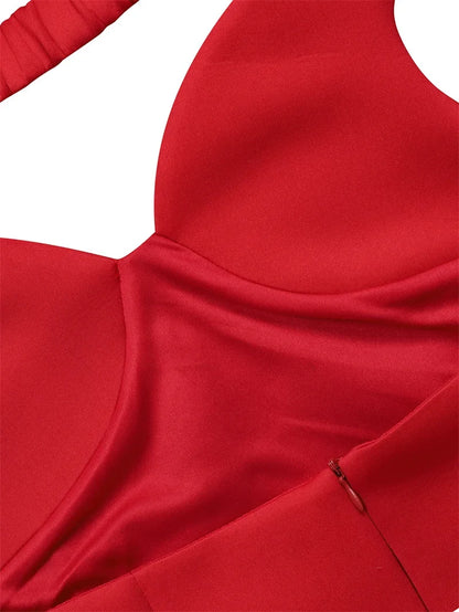 Party Shorts Mini Dress - Red