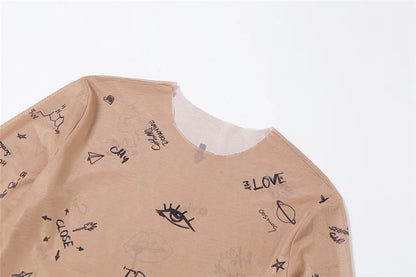 Tight-Fitting Long-Sleeve Bodysuit