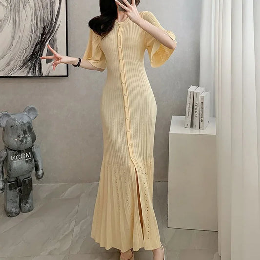 French Inspired Knitted Mermaid Dress