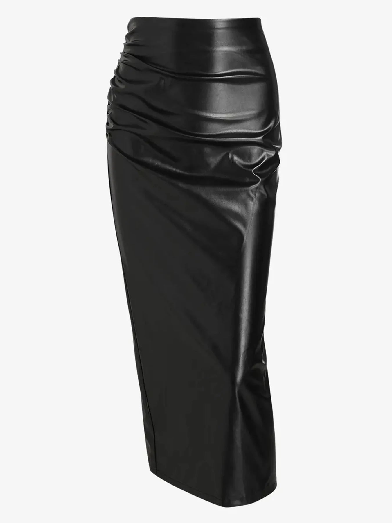 Glamour Goddess Slim Fit Leather Skirt