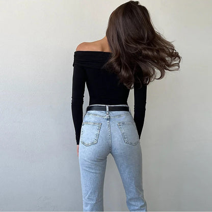 Backless Corset Bodysuit - Black