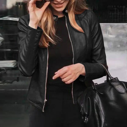 Classic Femme Biker Coat