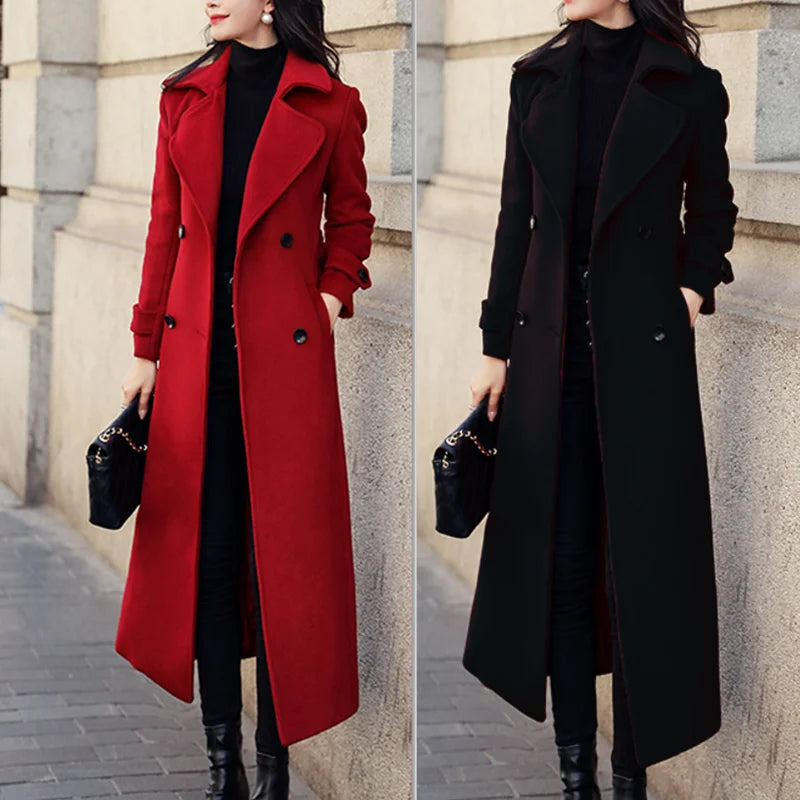 Winter Elegance Trench Coat