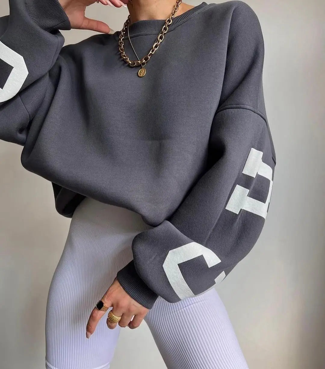 Cozy Letter Vibes Sweatshirt