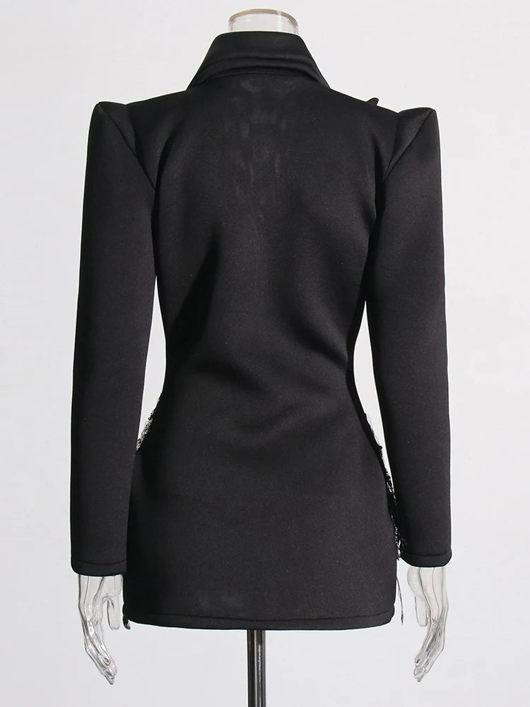 Diamond Spliced Mini Dress