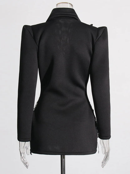 Diamond Spliced Mini Dress