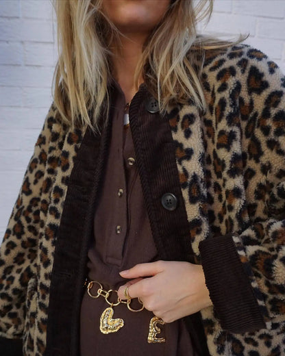 Wild Elegance Retro Leopard Jacket