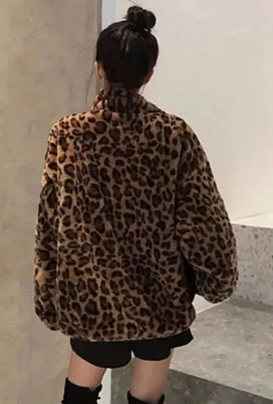 Fuzzy Leopard Luxe Jacket