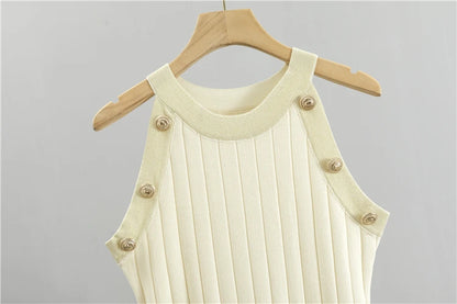 Knitted Sweater V-Neck Harmony Set