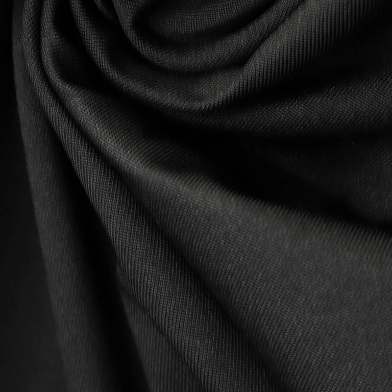 Black T-Shirt & Split Skirt Set
