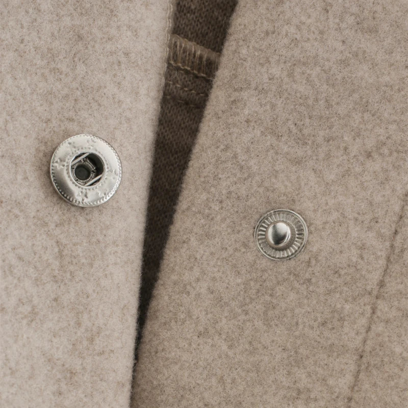 Long Sleeve Wool Coat