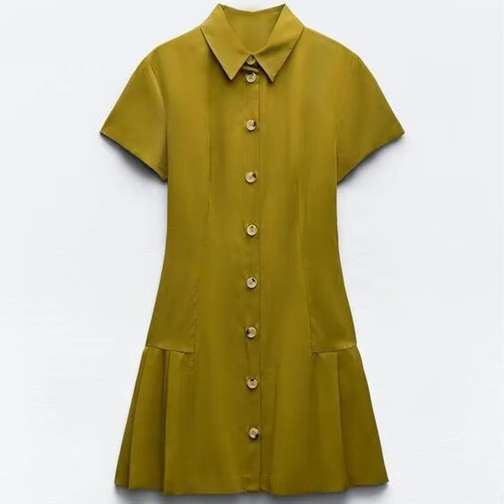 Summer Casual Shirt Dress