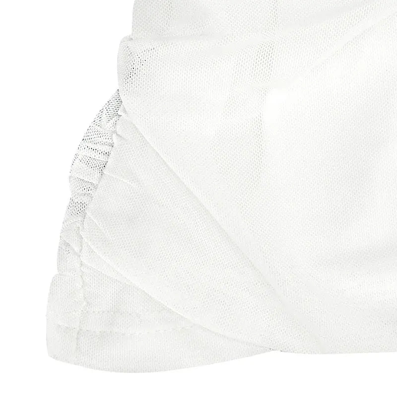 Flower-Tie Mini Dress - White