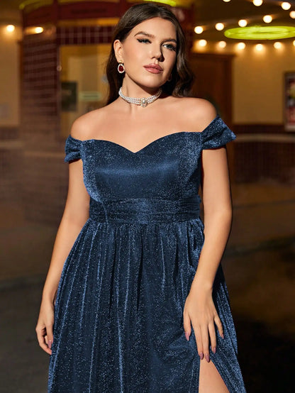 Gorgeous Evening Gown Maxi Dress - Blue