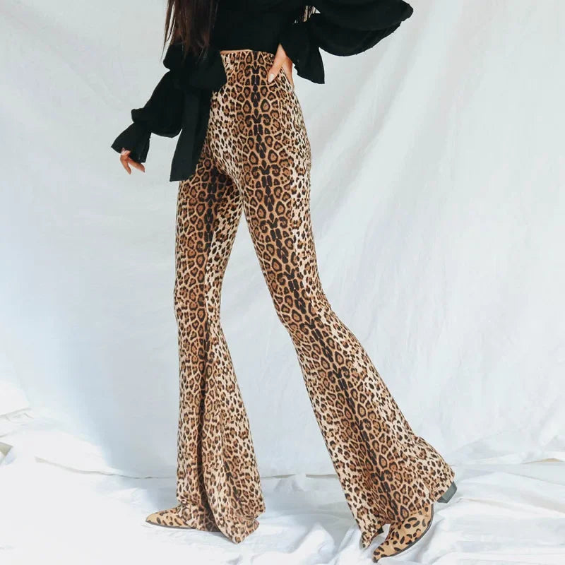 Fierce & Free Casual Leopard Print Trousers