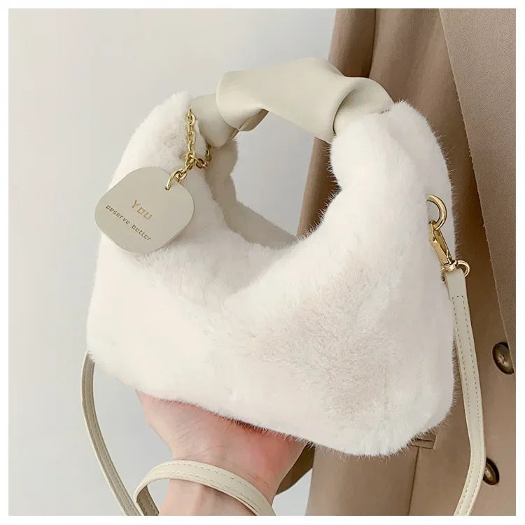 Faux fur plush Handbag