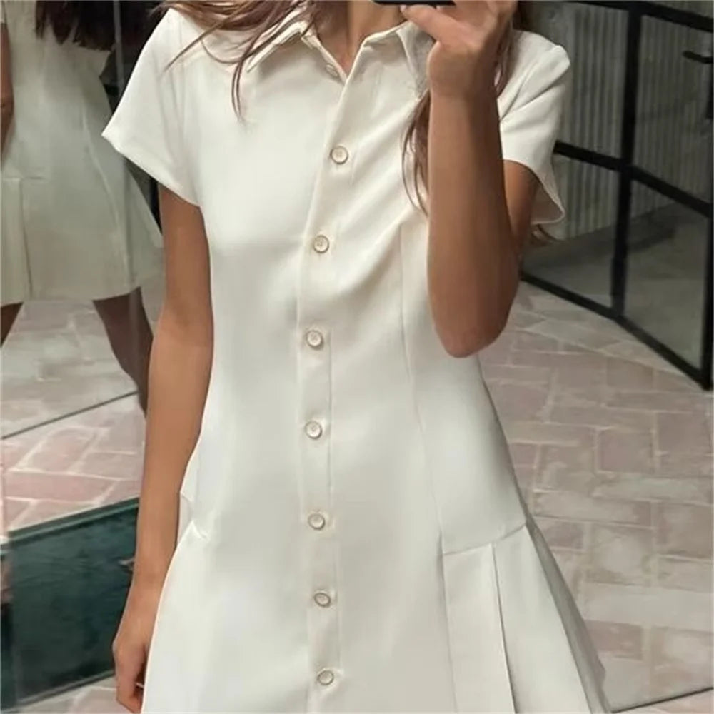 Summer Casual Shirt Dress