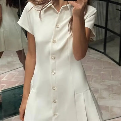 Summer Casual Shirt Dress