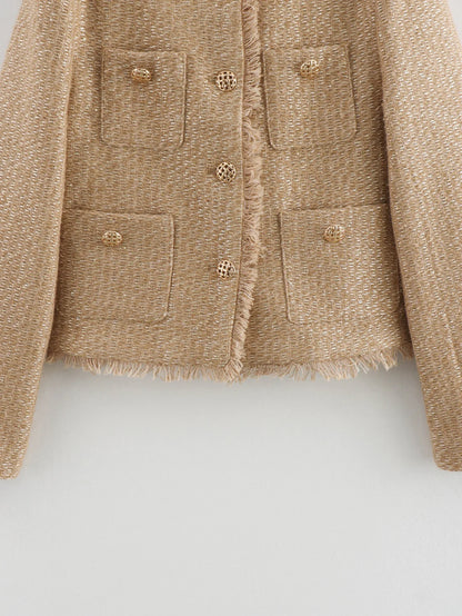 Elysian Elegance Tweed Jacket