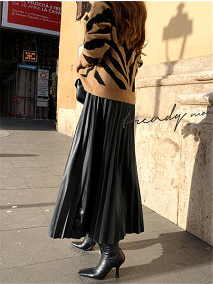 Timeless Elegance Pleated Skirt