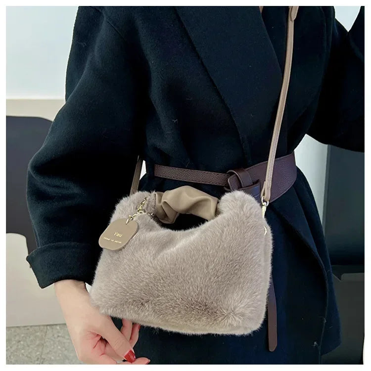 Faux fur plush Handbag