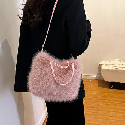 LuxeFur Bucket Tote