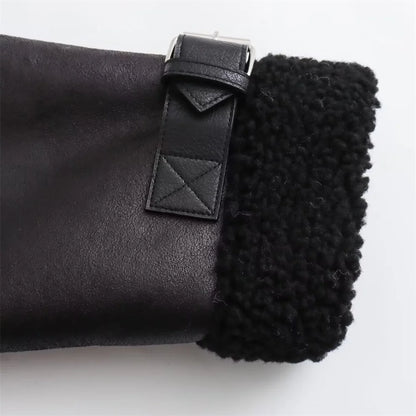 Belt Double sided Collar Jacket Coat