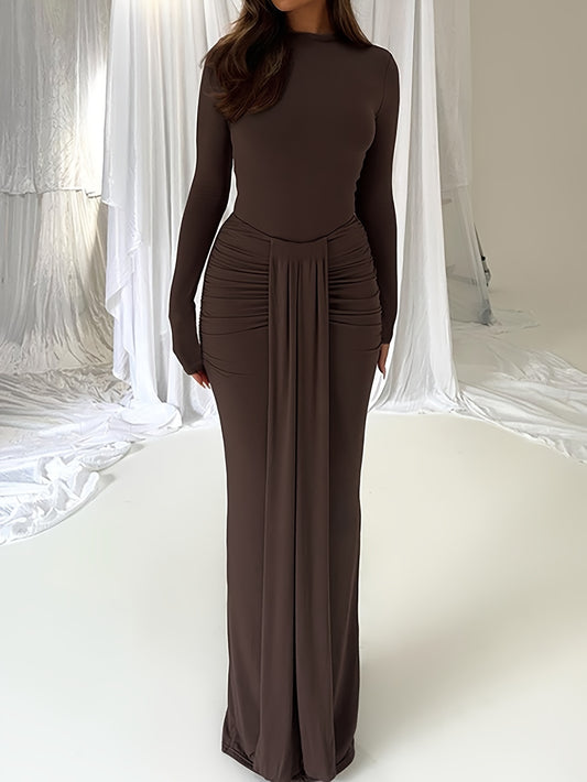 Draped Elegance Bodycon Set