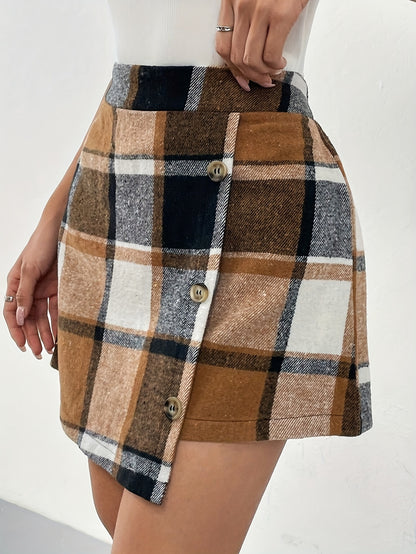 Classic Charm Plaid Skirt