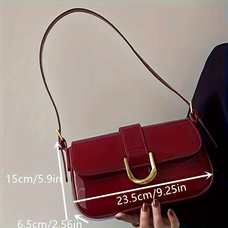 Burgundy Luxe Saddlebag